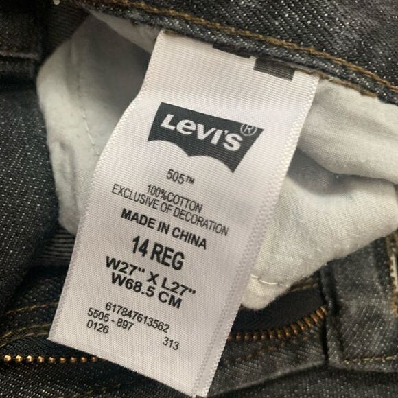 Levi’s 505 Gray Wash Red Tab Jeans Size 14R/27 - Picture 10 of 11